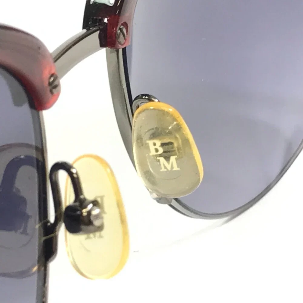 Badgley Mischka Sunglasses Bernadetta BUR Burgundy Cat Eye Frames w/ Gray Lenses